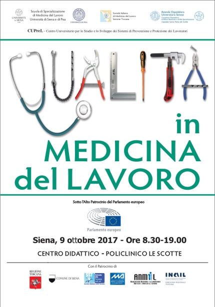 Locandina Qualità in Medicina del Lavoro- Siena 9 ottobre 2017 per pc sala